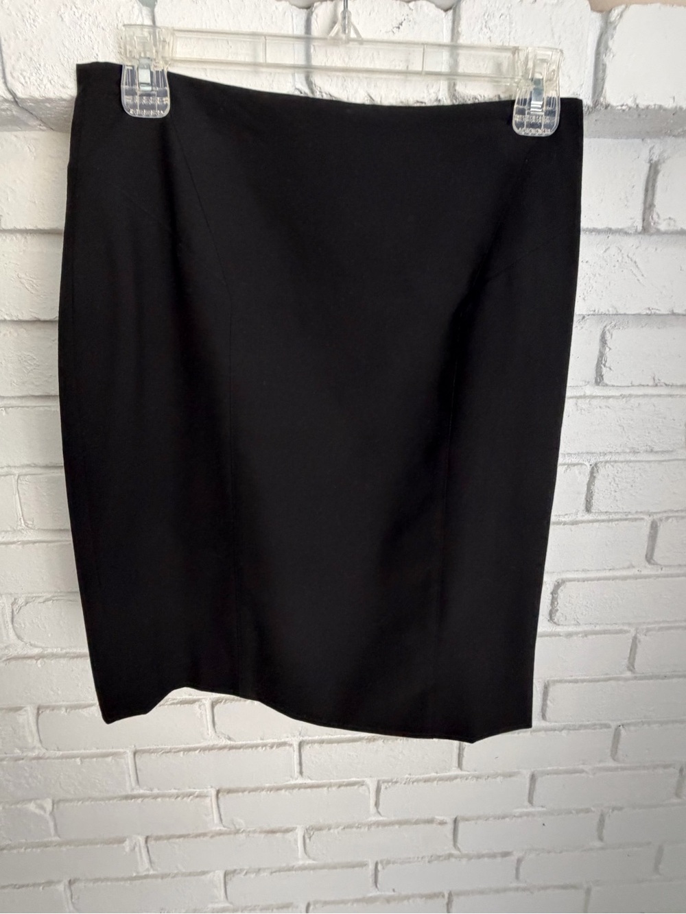 Halogen Black Pencil Skirt Knee-Length Work